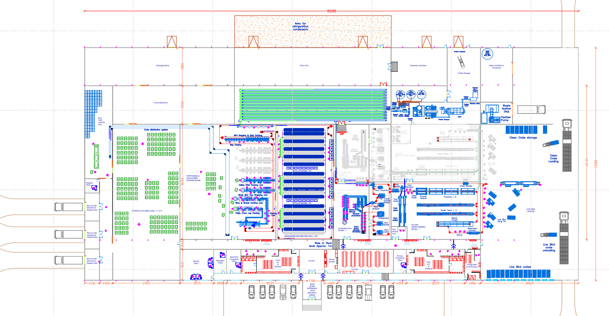 factory layout drawing 1